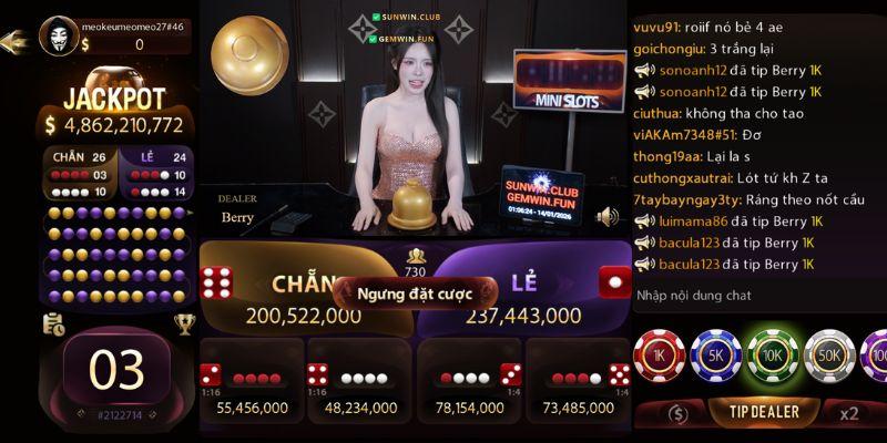 Hệ thống cửa cược và tỷ lệ thưởng Xóc đĩa Zo88
