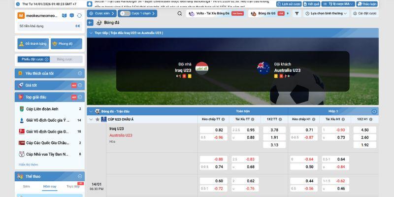 Hướng dẫn đọc odds và tính tiền thưởng kèo 1x2